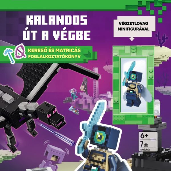 LEGO MINECRAFT - KALANDOS ÚT A VÉGBE - KERESŐ ÉS MATRICÁS FOGLALKOZTATÓKÖNYV