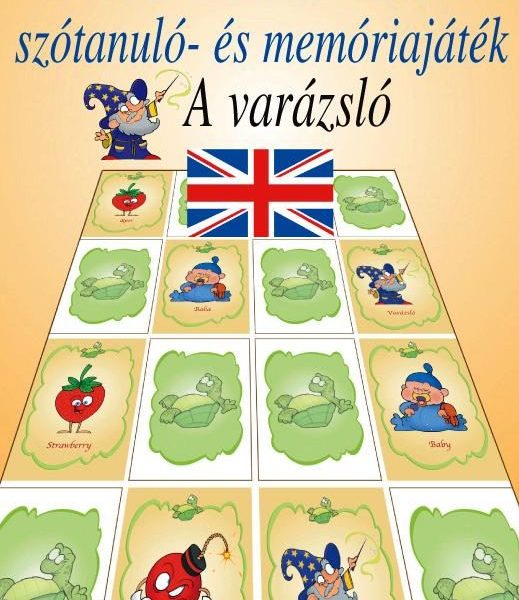 MAGYAR-ANGOL SZÓTANULÓ- ÉS MEMÓRIAJÁTÉK - A VARÁZSLÓ