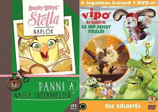 ANGRY BIRDS SZTELLA NAPLÓK - PANNI, A NAGY TRÉFAMESTER + AJÁNDÉK VIPO DVD
