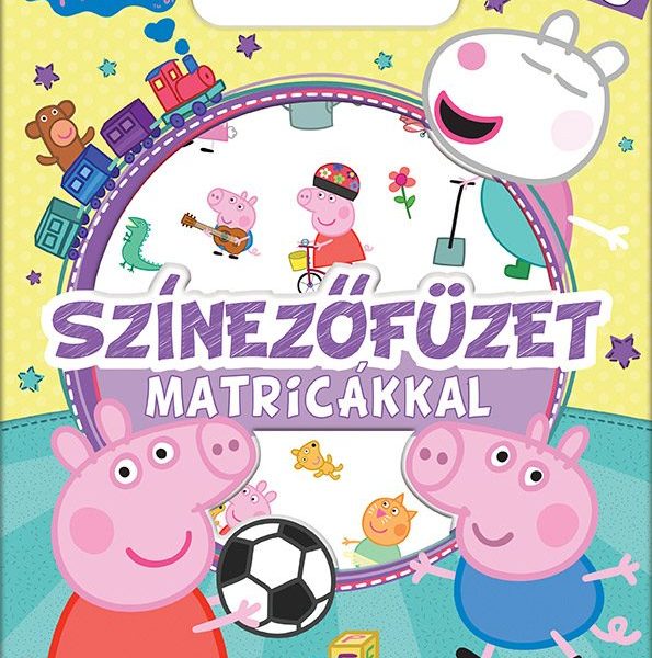 SZÍNEZŐFÜZET MATRICÁKKAL - PEPPA MALAC (TÖBB MINT 30 MATRICÁVAL)