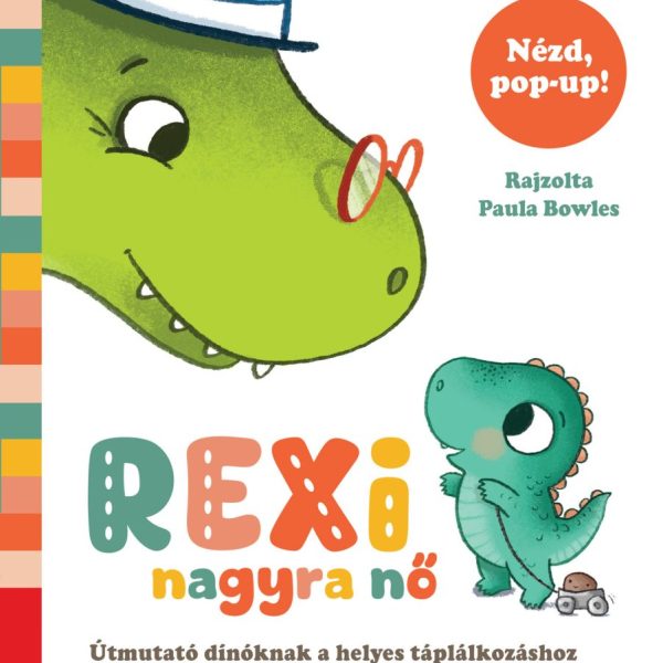 REXI NAGYRA NŐ - ÚTMUTATÓ DÍNÓKNAK A HELYES TÁPLÁLKOZÁSHOZ ( NÉZD. POP-UP)