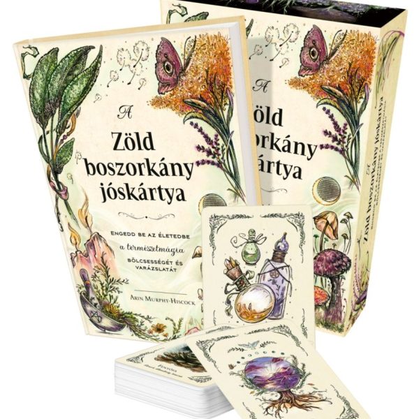 A ZÖLD BOSZORKÁNY JÓSKÁRTYA (KÖNYV ÉS KÁRTYA)