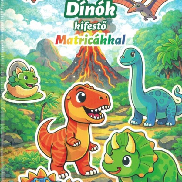 DÍNÓK KIFESTŐ MATRICÁKKAL