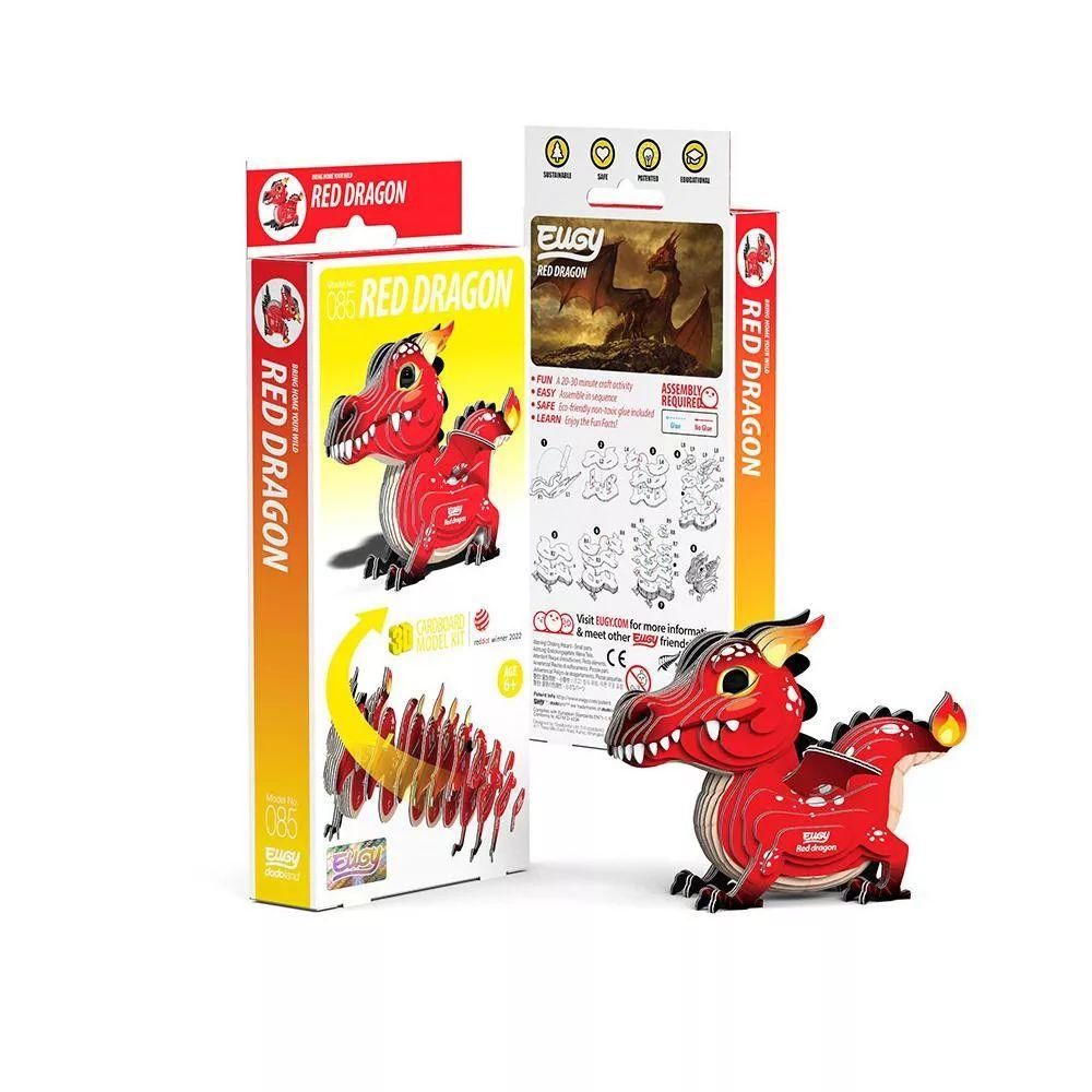 EUGY VÖRÖS SÁRKÁNY 3D PUZZLE