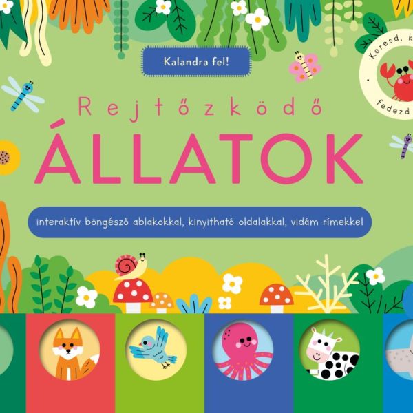 REJTŐZKÖDŐ ÁLLATOK - INTERAKTÍV BÖNGÉSZŐ ABLAKOKKAL, KINYITHATÓ OLDALAKKAL