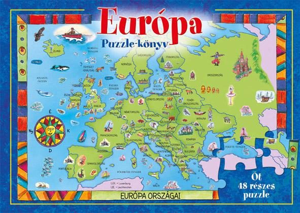 EURÓPA PUZZLE-KÖNYV -