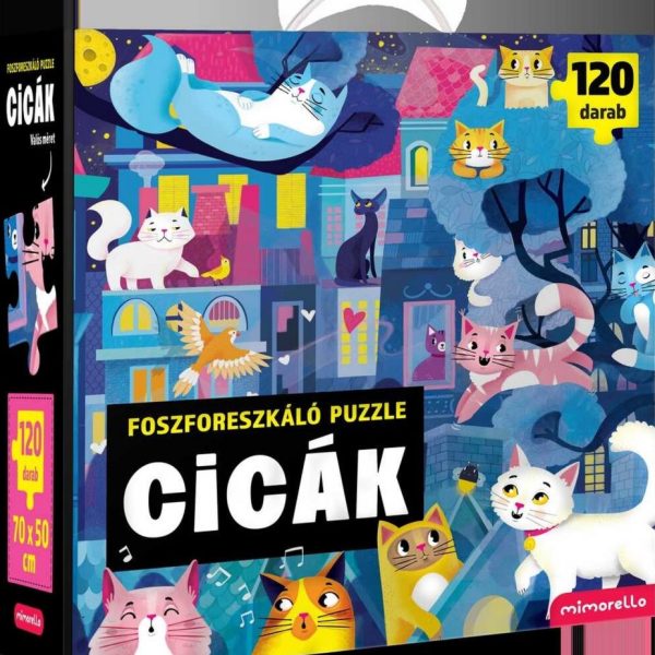 CICÁK - FOSZFORESZKÁLÓ PUZZLE 120DB-OS