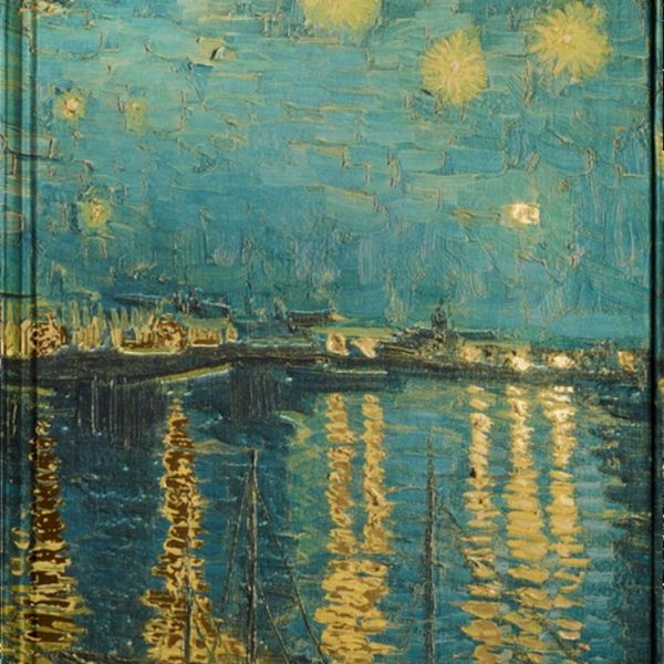 FLAME TREE A5 NOTESZ VAN GOGH: STARRY NIGHT OVER THE RHONE VONALAS