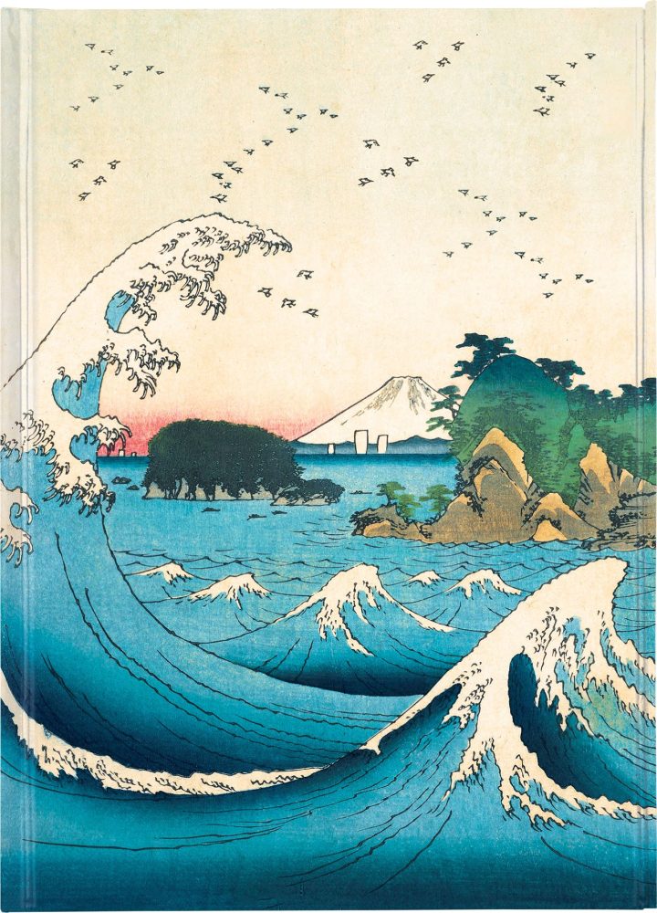 FLAME TREE A5 NOTESZ VONALAS HIROSHIGE: THE SEVEN-MILE BEACH