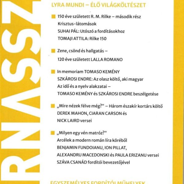 PARNASSZUS 2026/2