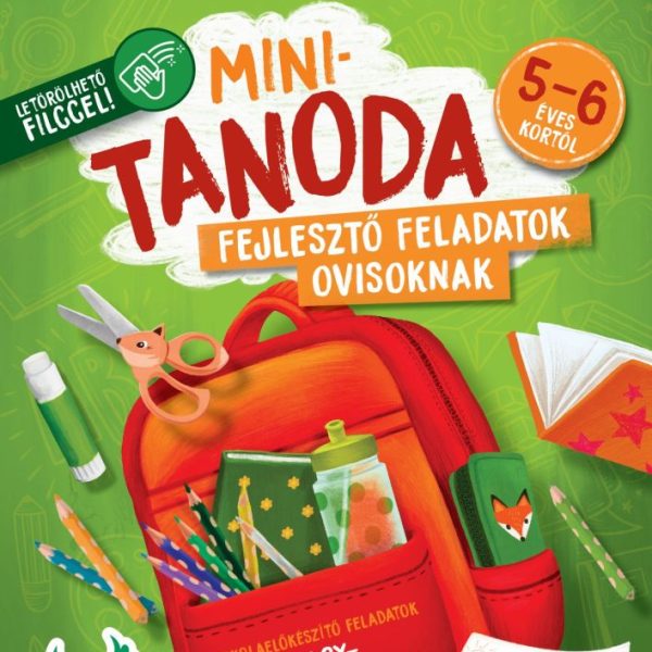MINITANODA - FEJLESZTŐ FELADATOK OVISOKNAK 5-6 ÉVES KORTÓL - LETÖRÖLHETŐ FILC