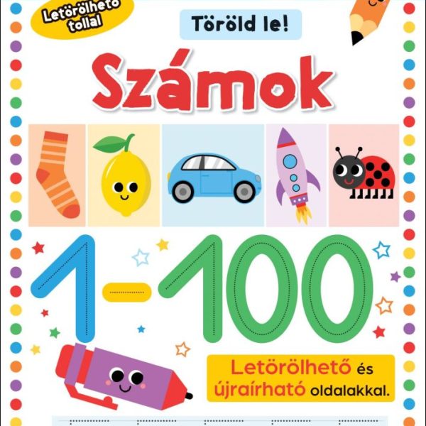 TÖRÖLD LE! - SZÁMOK ( LETÖRÖLHETŐ TOLLAL)