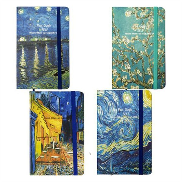 JEGYZETFÜZET CENTRUM A/6 80 LAPOS VONALAS KEMÉNY FEDELES VAN GOGH