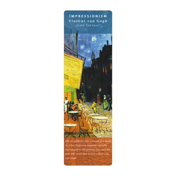 KÖNYVJELZŐ FRIDOLIN IMPRESSZIONIZMUS, ´VAN GOGH/KÁVÉHÁZI TERASZ ÉJJEL´