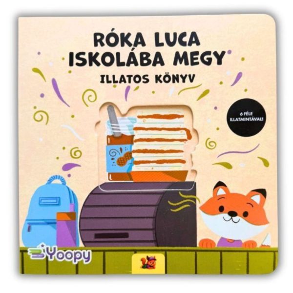 RÓKA LUCA ISKOLÁBA MEGY - ILLATOS KÖNYV - 6 FÉLE ILLATMINTÁVAL