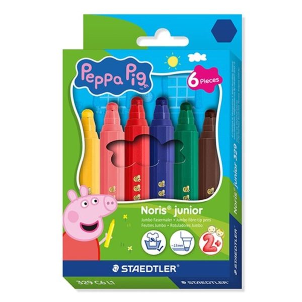 ROSTIRÓN STAEDTLER NORIS JUNIOR PEPPA 6 DB-OS KLT. JUMBO