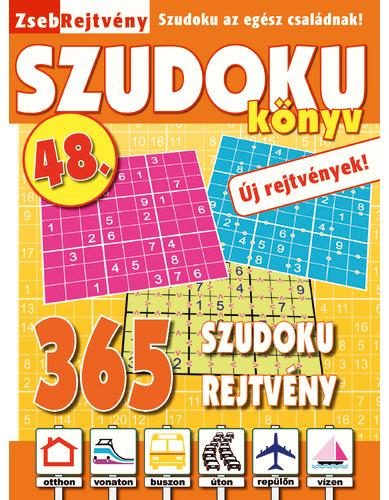 ZSEBREJTVÉNY SZUDOKU KÖNYV 48.