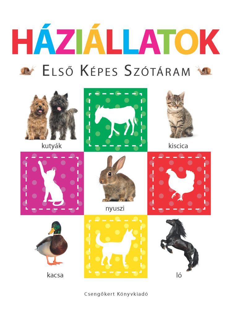 HÁZIÁLLATOK - ELSŐ KÉPES SZÓTÁRAM - SZIVACSKÖNYV