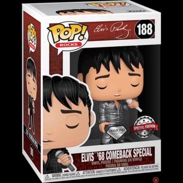 FUNKO POP! ROCKS: ELVIS - '68 COMEBACK SPECIAL FIGURA #188