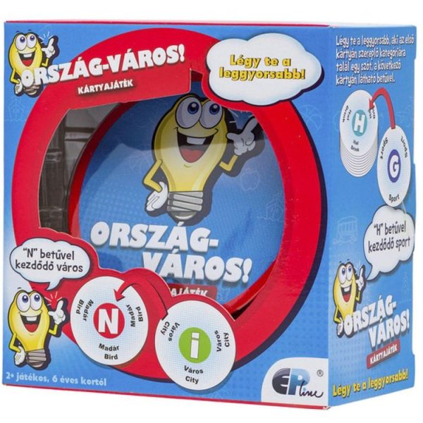 ORSZÁG-VÁROS KÁRTYAJÁTÉK