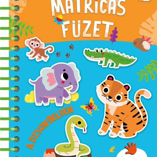 ÚJRAHASZNÁLHATÓ MATRICÁS FÜZET - A DZSUNGELBEN