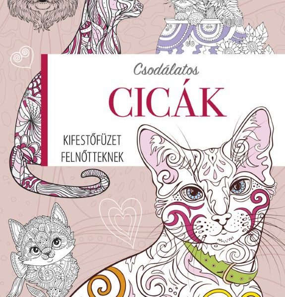 KIFESTŐFÜZET FELNŐTTEKNEK - CSODÁLATOS CICÁK