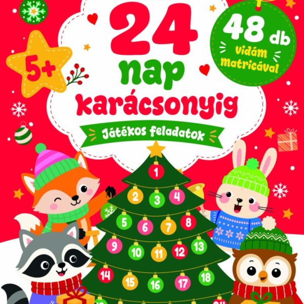 24 NAP KARÁCSONYIG - JÁTÉKOS FELADATOK 48DB VIDÁM MATRICÁVAL